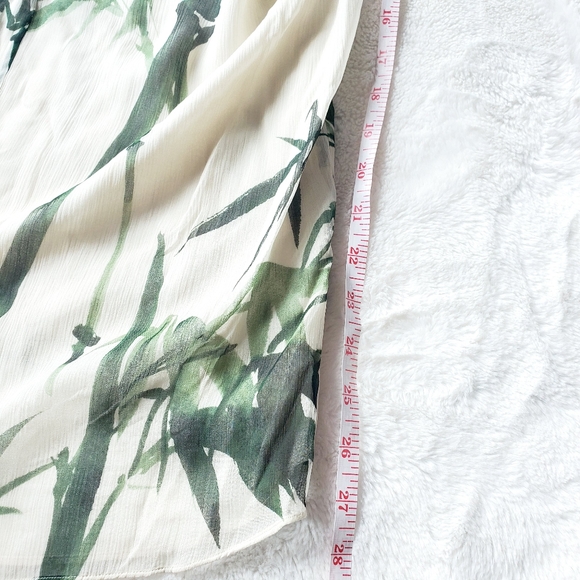 NWT MASSIMO DUTTI 100% silk bamboo print d… - Picture 7 of 8